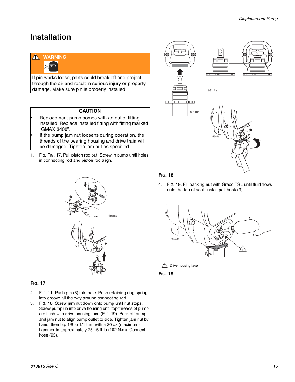 Installation | Graco 3400 User Manual | Page 15 / 26