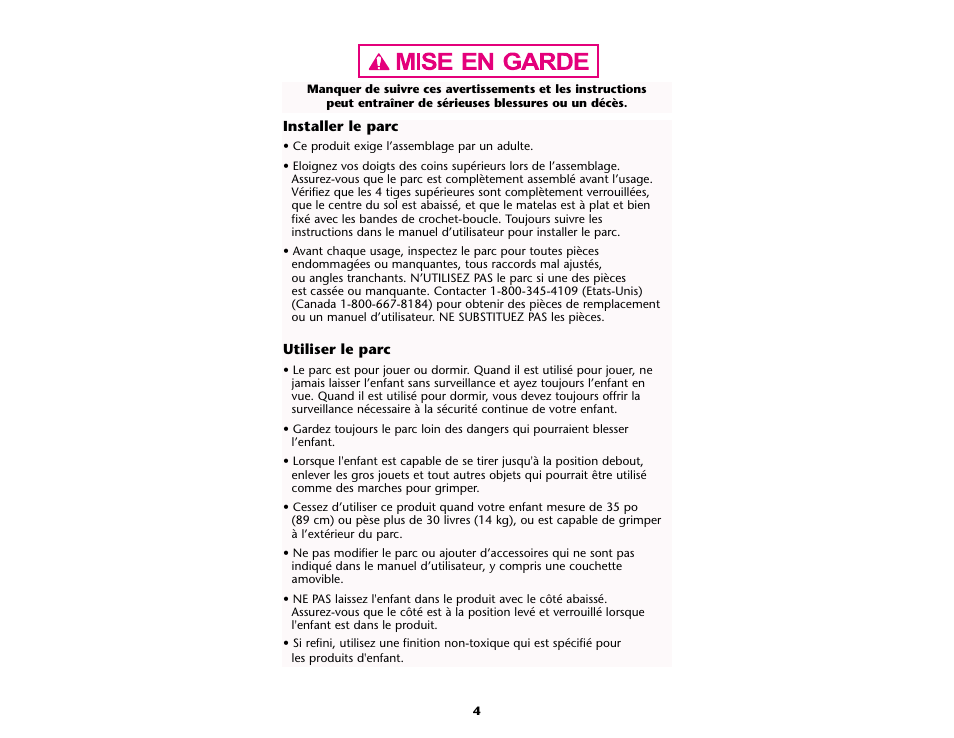 Graco ISPP045AB User Manual | Page 4 / 44