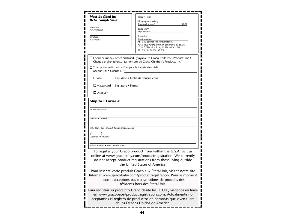 Graco ISPP045AB User Manual | Page 44 / 44