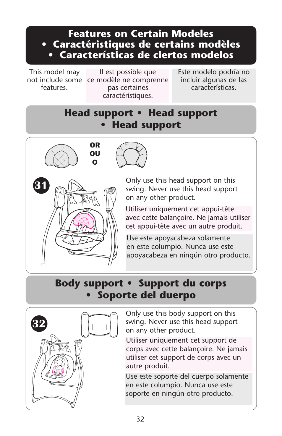 Graco 1D02JON User Manual | Page 32 / 48