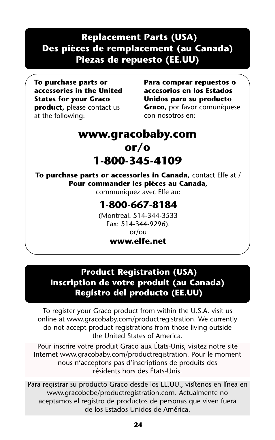 Graco ISPA114AB User Manual | Page 24 / 24