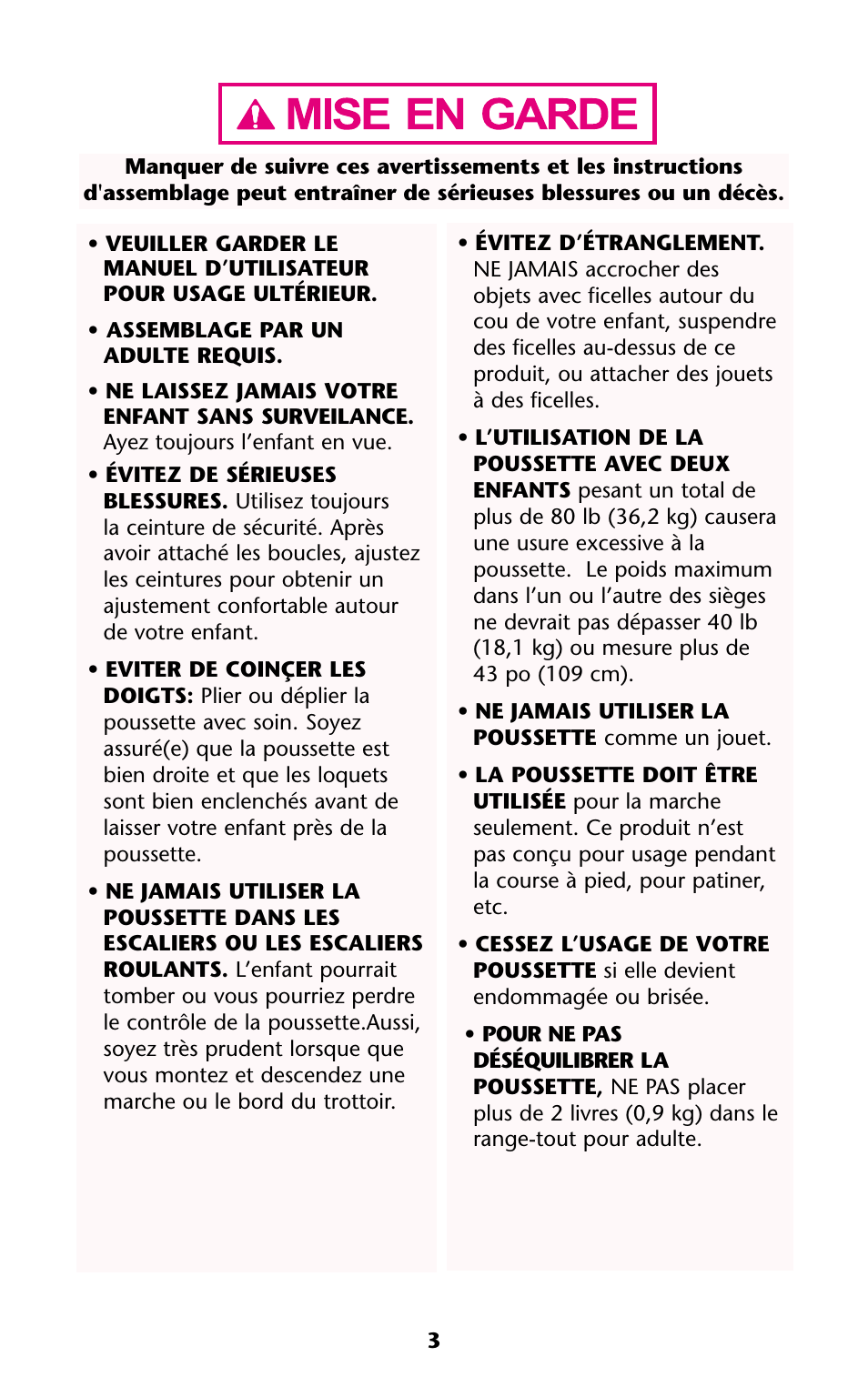 Graco ISPA114AB User Manual | Page 3 / 24
