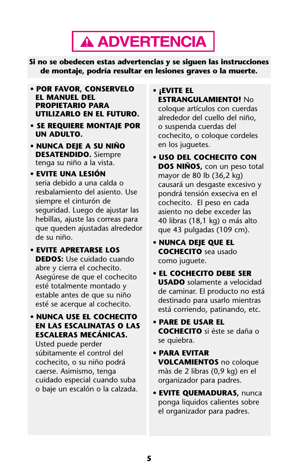 Graco ISPA114AB User Manual | Page 5 / 24