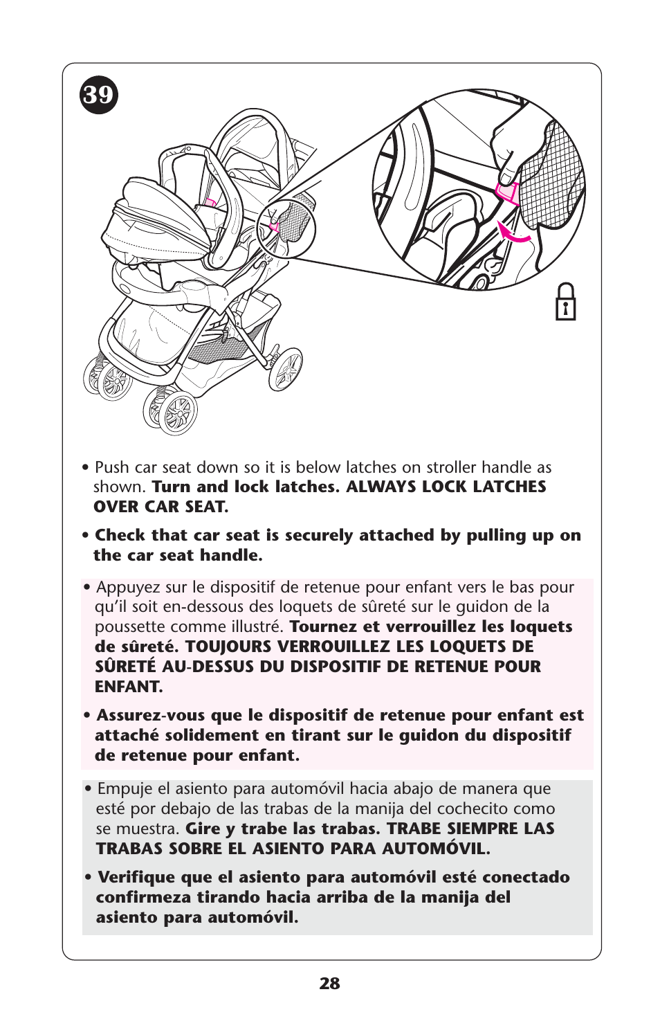 Graco Spree ISPC089BB User Manual | Page 28 / 128