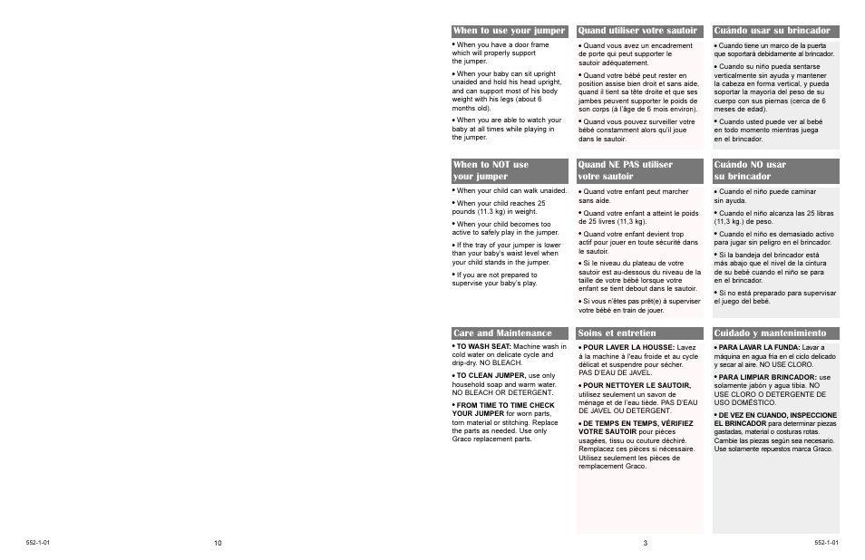 Graco 8750 User Manual | Page 3 / 11