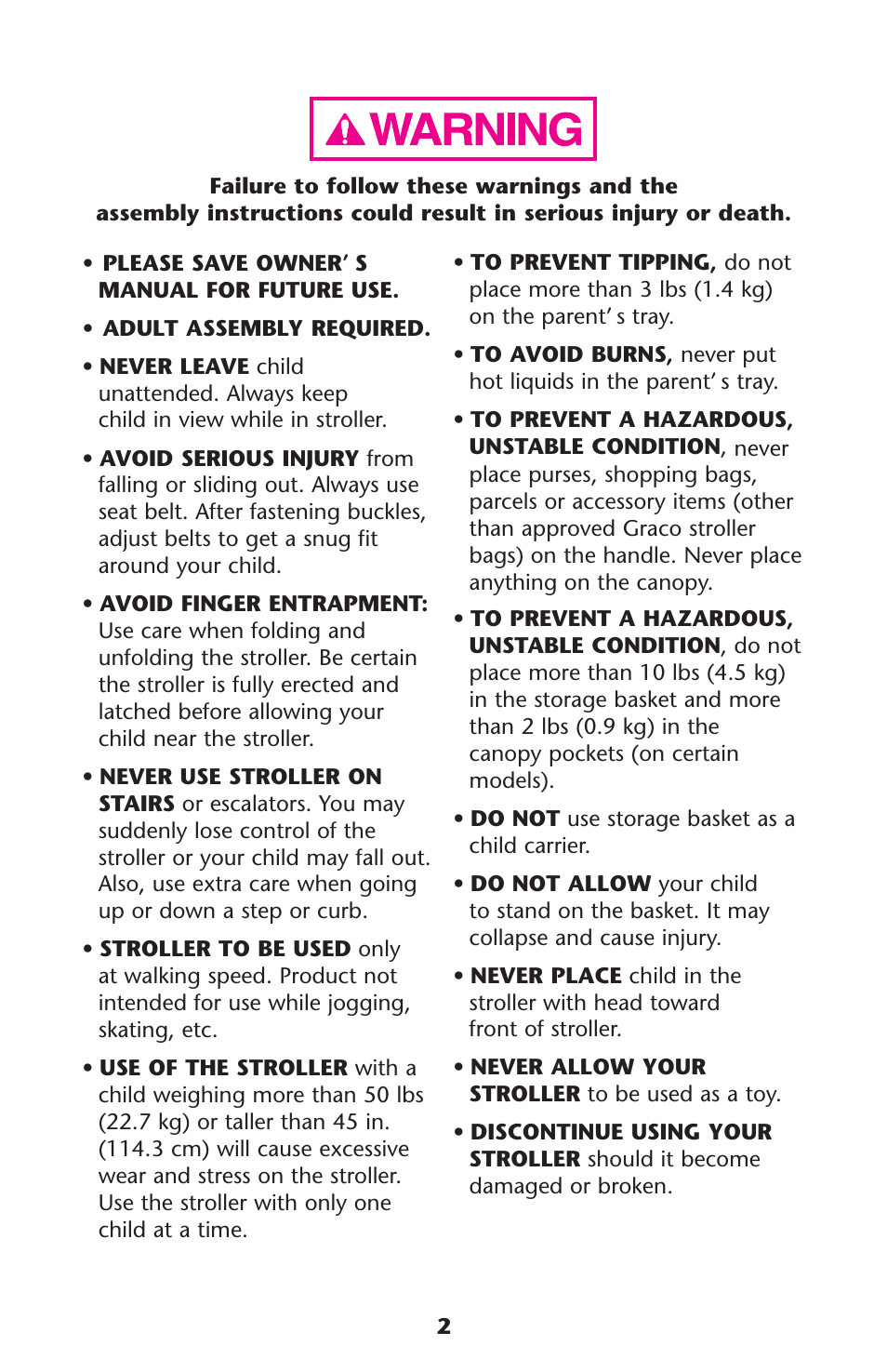 Graco Alano 1751552 User Manual | Page 2 / 112