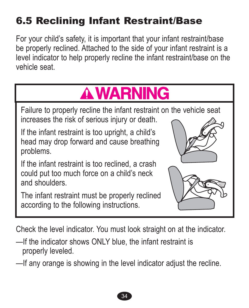 5 reclining infant restraint/base | Graco Alano 1751552 User Manual | Page 66 / 112