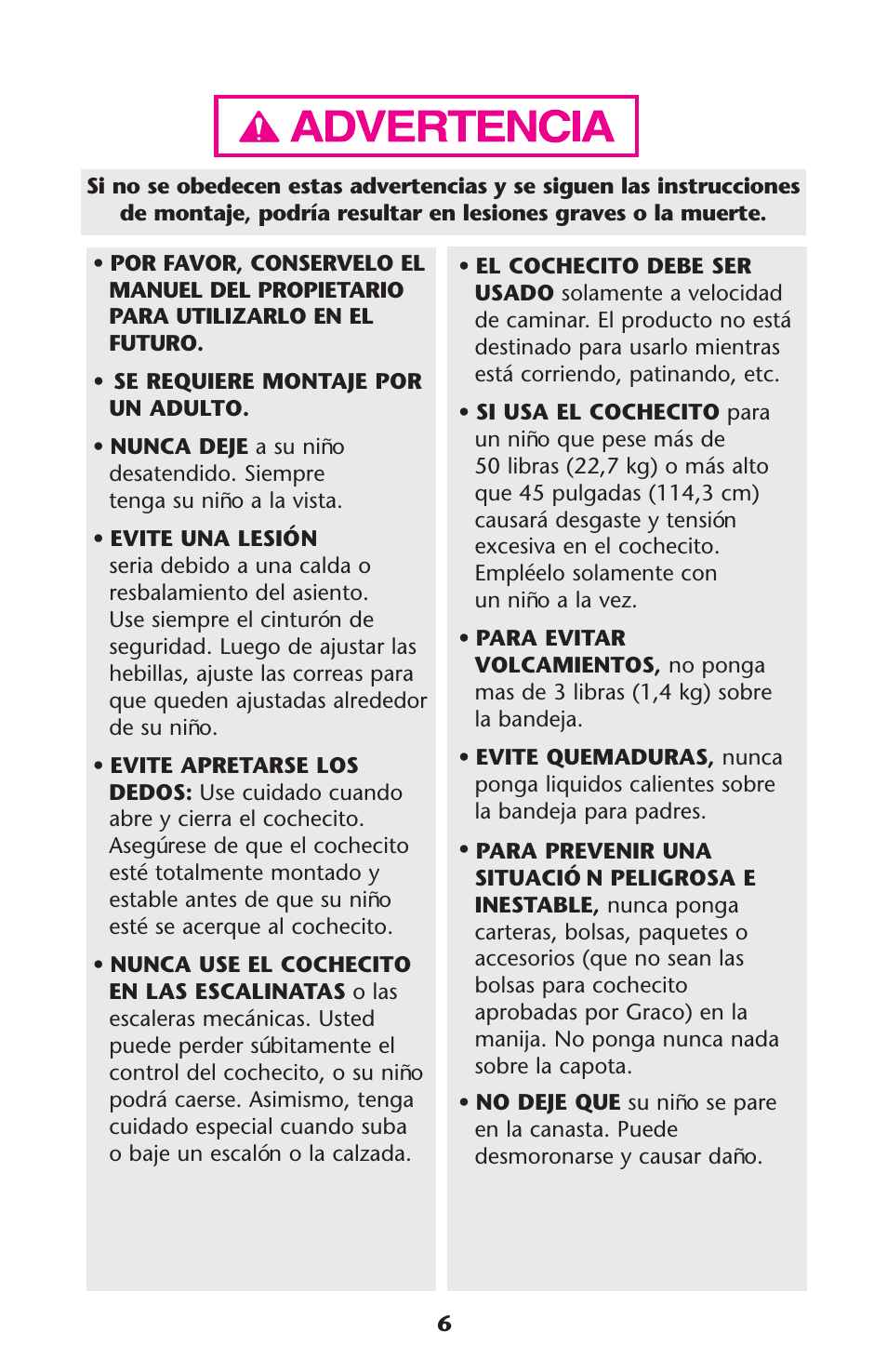 Graco ISPA338AA User Manual | Page 6 / 32