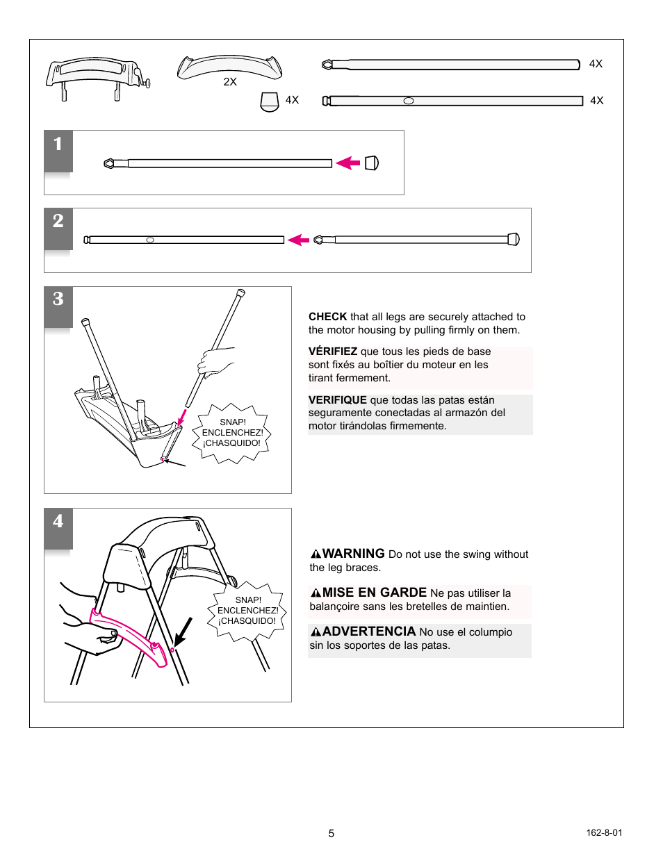 Graco WING 11432WWD User Manual | Page 5 / 13