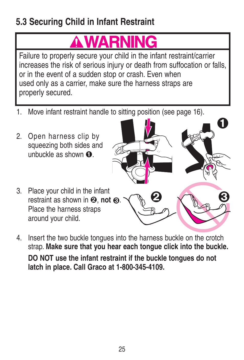 Awarning | Graco SnugRide 1778253 User Manual | Page 25 / 96