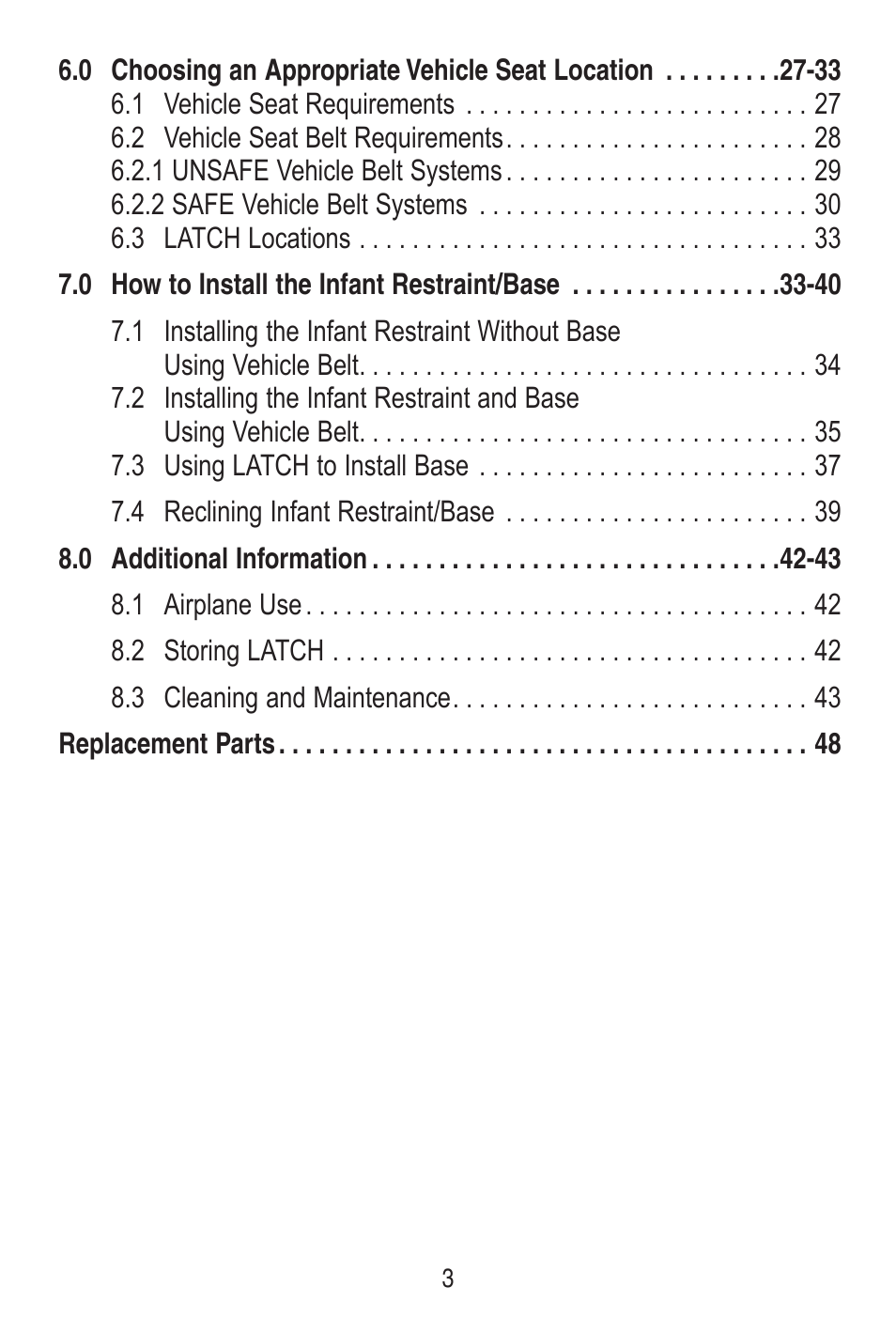 Graco SnugRide 1778253 User Manual | Page 3 / 96