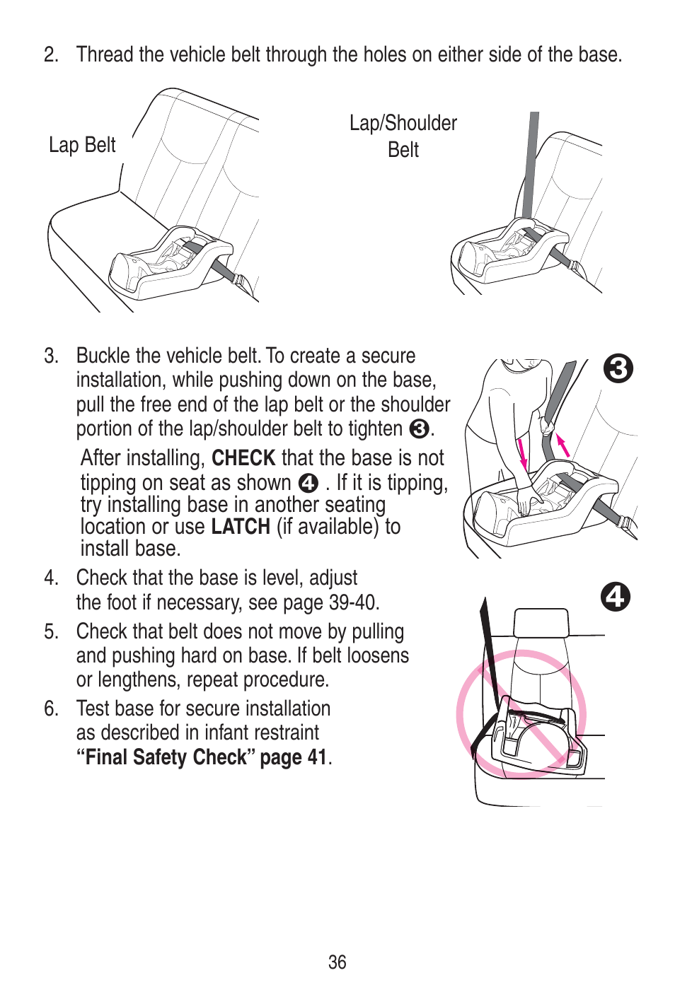 Graco SnugRide 1778253 User Manual | Page 36 / 96