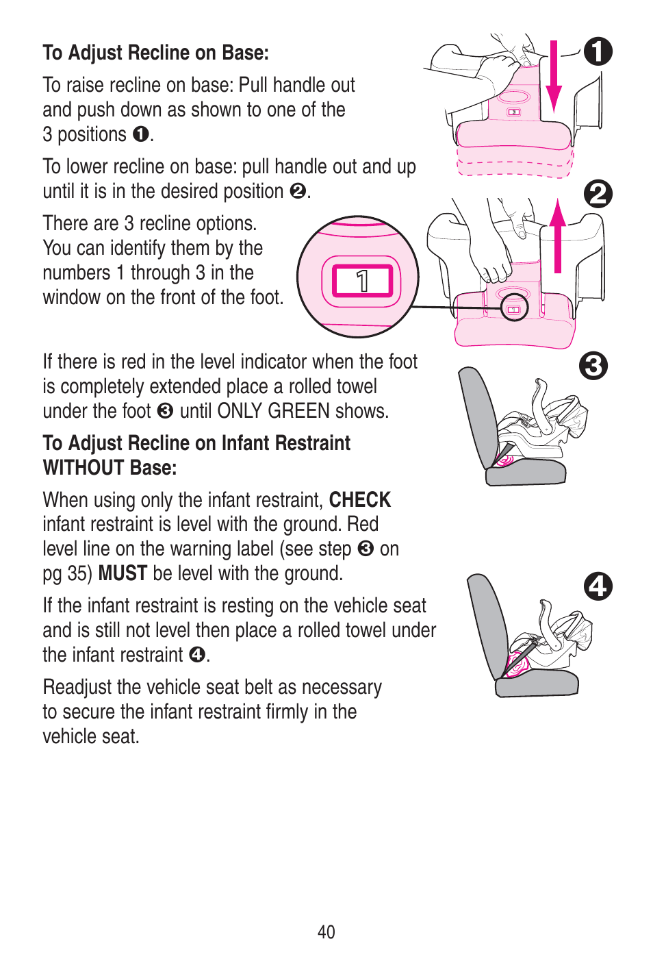 Graco SnugRide 1778253 User Manual | Page 40 / 96