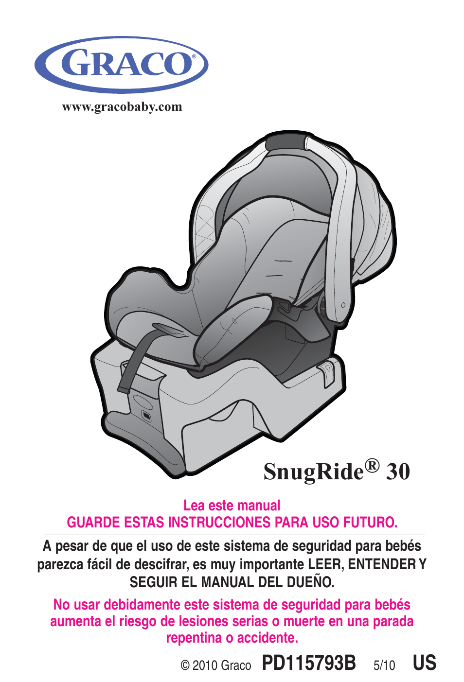 Snugride^ 30, Graco | Graco SnugRide 1778253 User Manual | Page 49 / 96