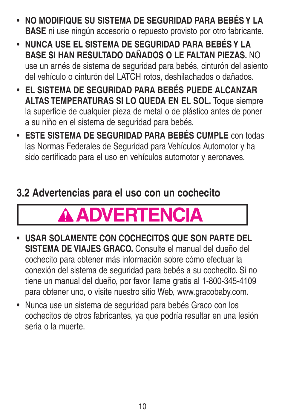 A advertencia | Graco SnugRide 1778253 User Manual | Page 58 / 96