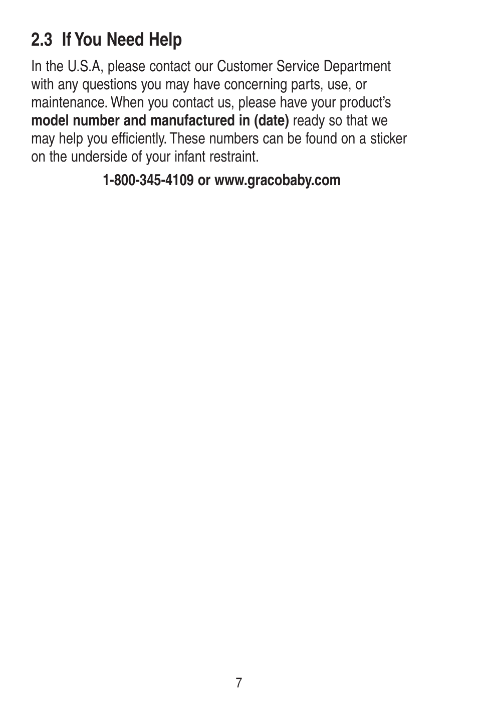 3 if you need help | Graco SnugRide 1778253 User Manual | Page 7 / 96