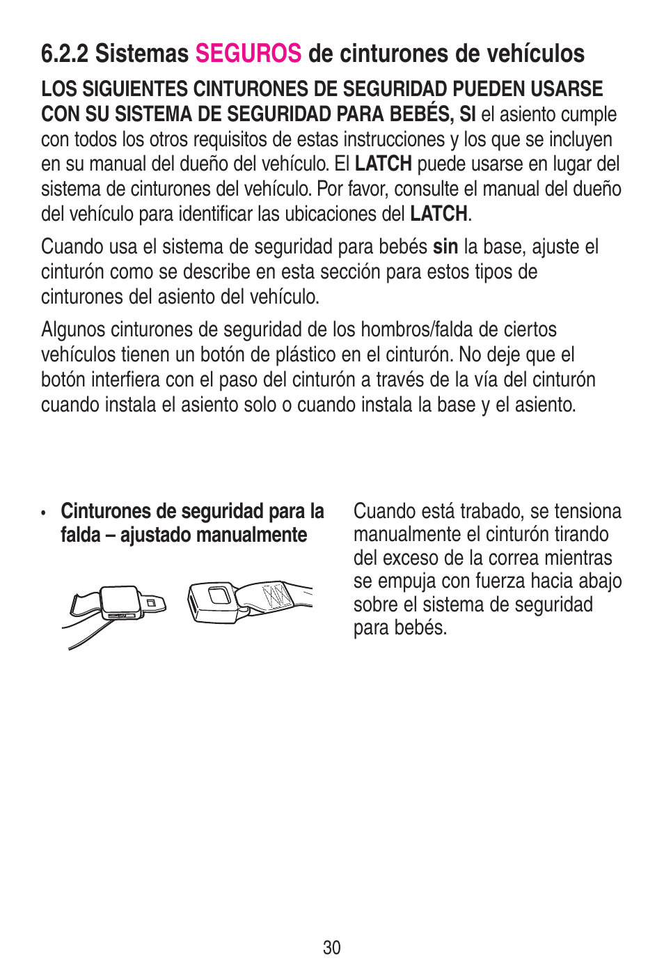 2 sistemas seguros de cinturones de vehícuios | Graco SnugRide 1778253 User Manual | Page 78 / 96