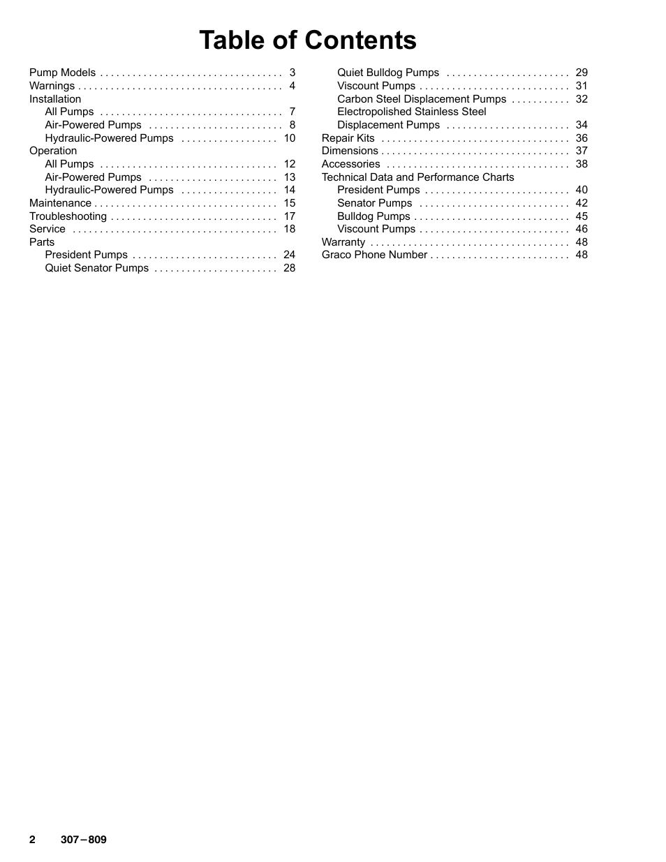 Graco HIGH-FLO 220-569 User Manual | Page 2 / 48