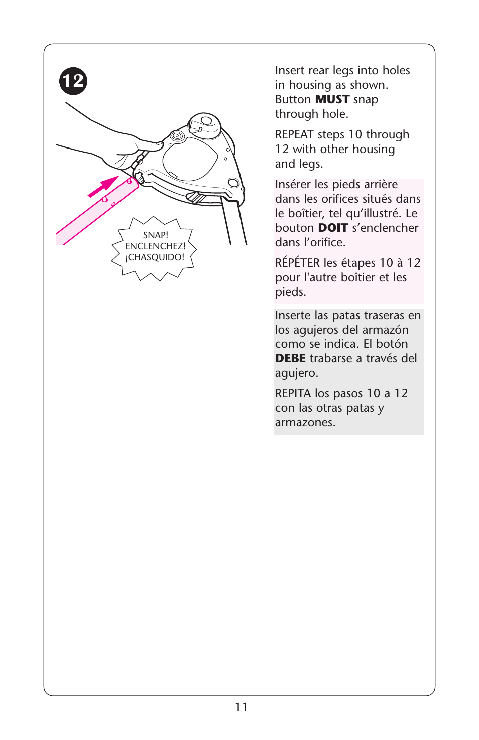 Graco Lovin' Hug Swing User Manual | Page 11 / 40