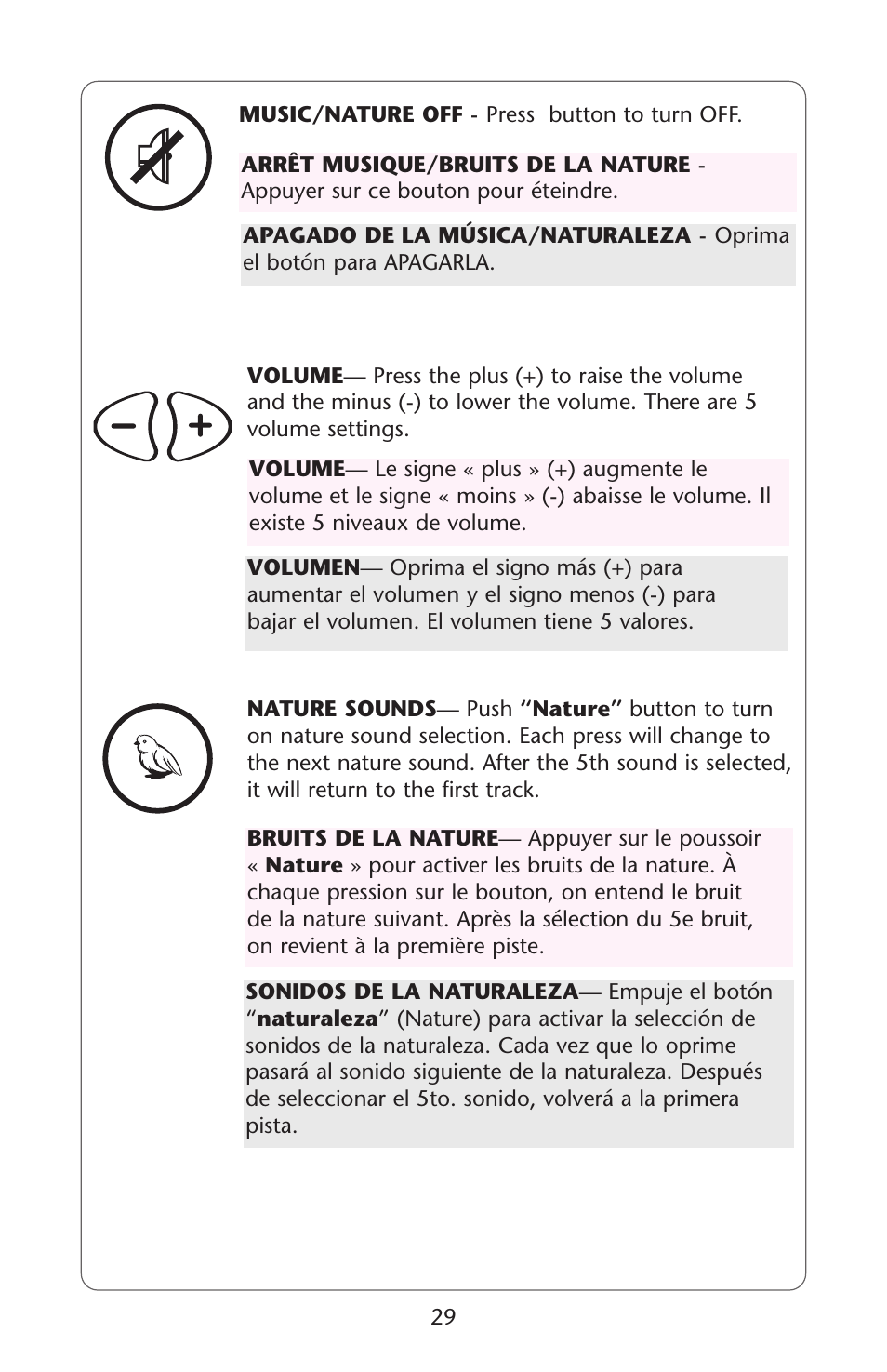 Graco Lovin' Hug Swing User Manual | Page 29 / 40
