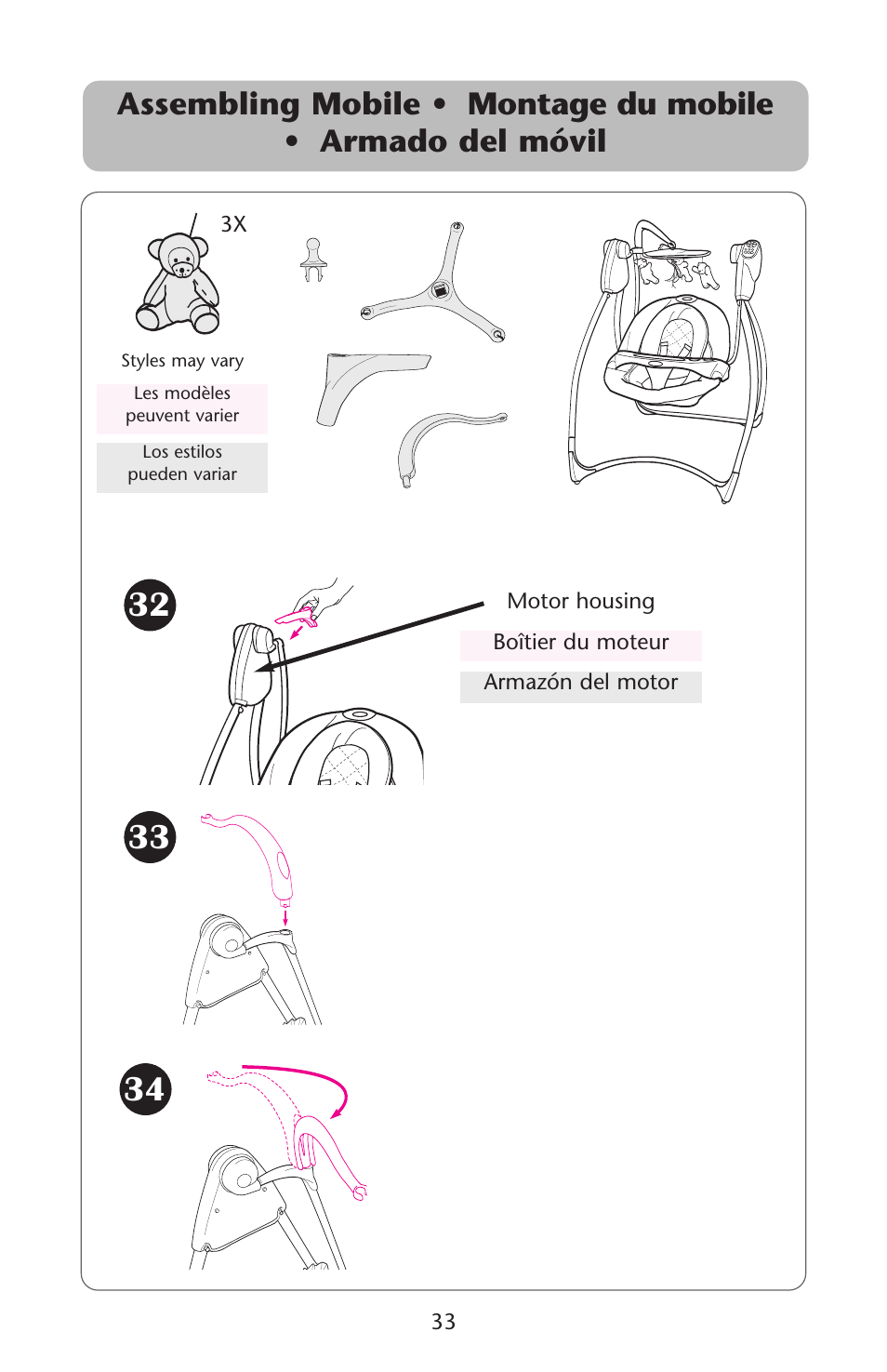Graco Lovin' Hug Swing User Manual | Page 33 / 40