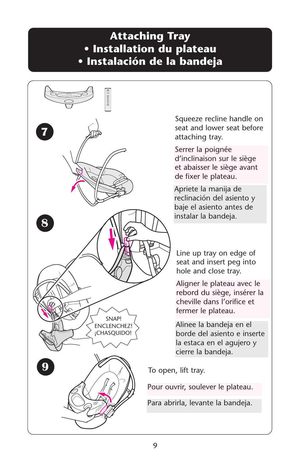 Graco Lovin' Hug Swing User Manual | Page 9 / 40