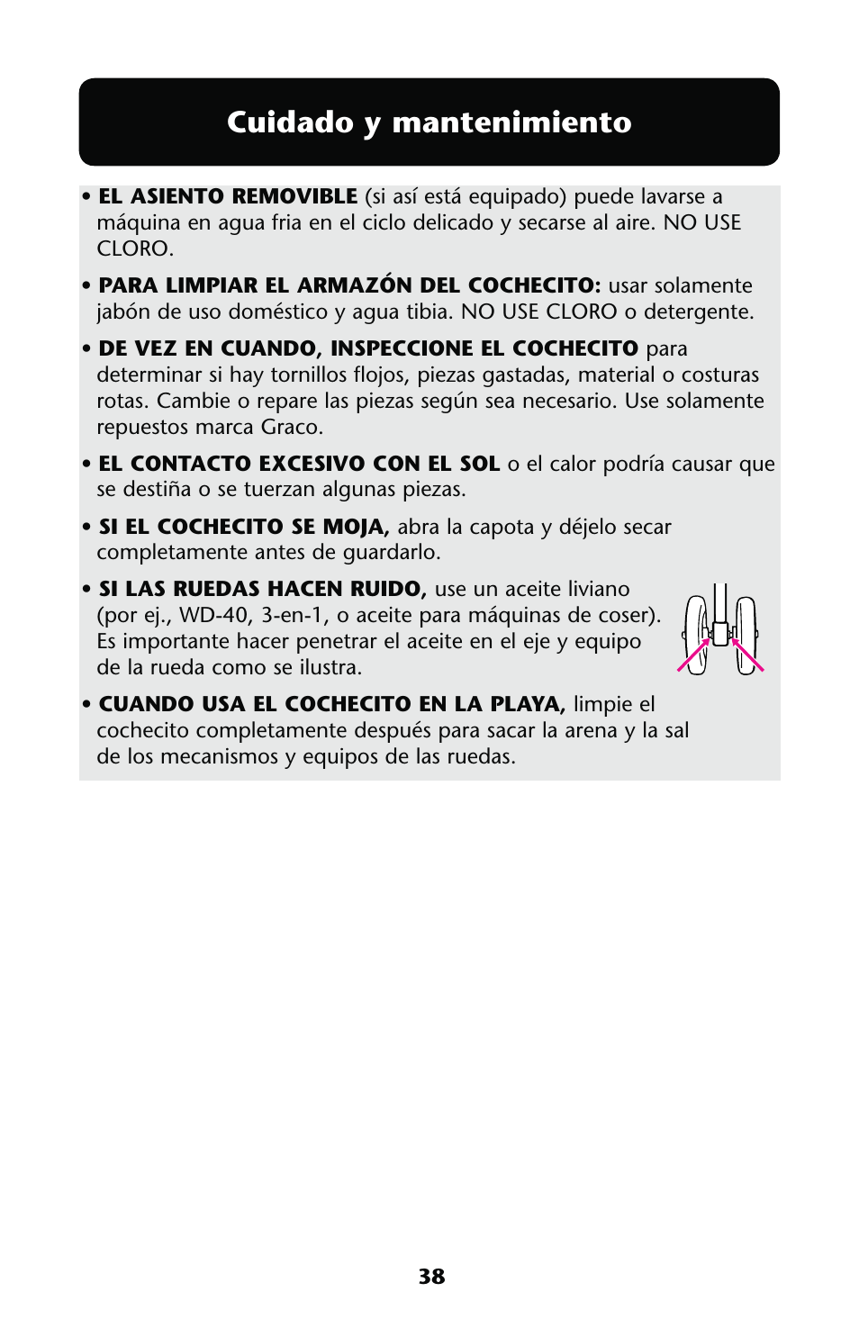 Uidado | Graco Alano Flip It 1761726 User Manual | Page 38 / 120
