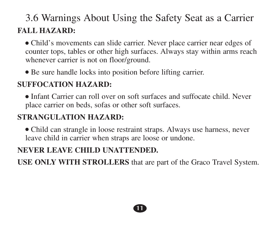 Graco 7421 User Manual | Page 30 / 124