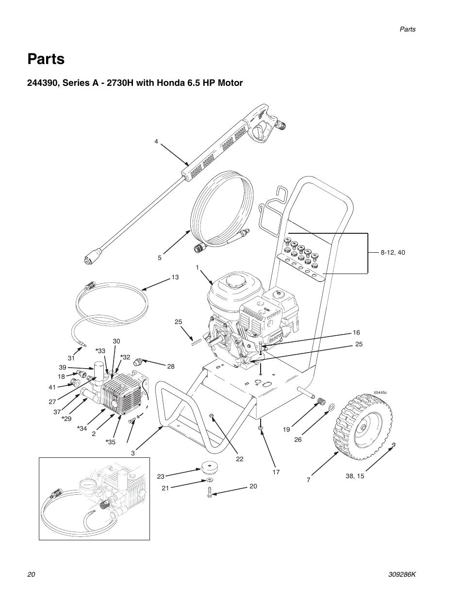 Parts | Graco 2730H User Manual | Page 20 / 24