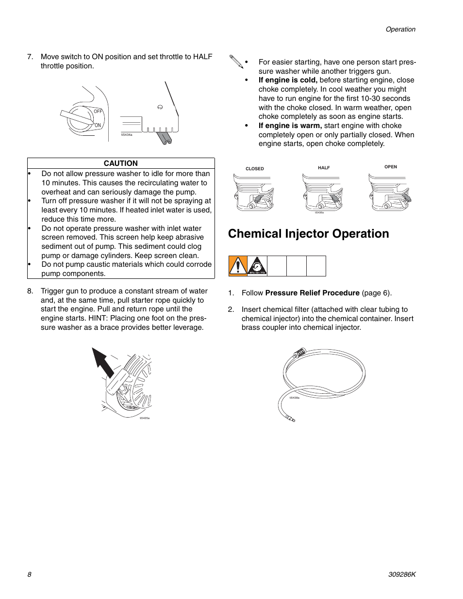 Chemical injector operation | Graco 2730H User Manual | Page 8 / 24