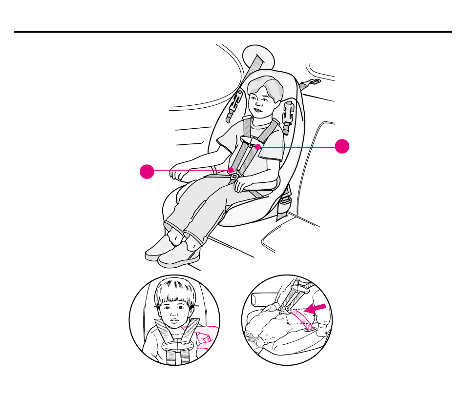 Placing child in car seat | Graco ISPB008BC 1/03 User Manual | Page 15 / 80