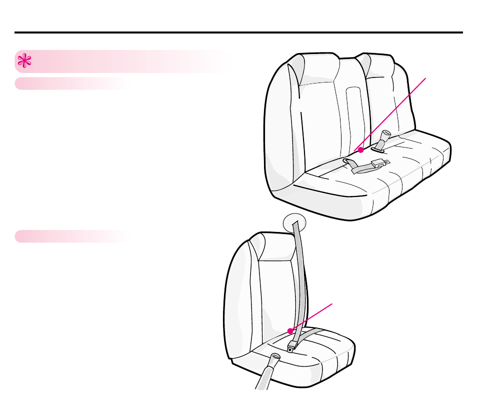 Vehicle seat belts, Belts forward of seat crease, Continued) | Graco ISPB008BC 1/03 User Manual | Page 28 / 80
