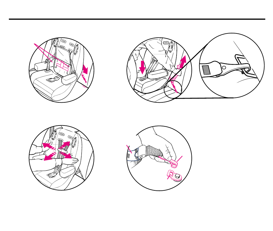 Instalación, Con el sistema del arnés y latch | Graco ISPB008BC 1/03 User Manual | Page 53 / 80
