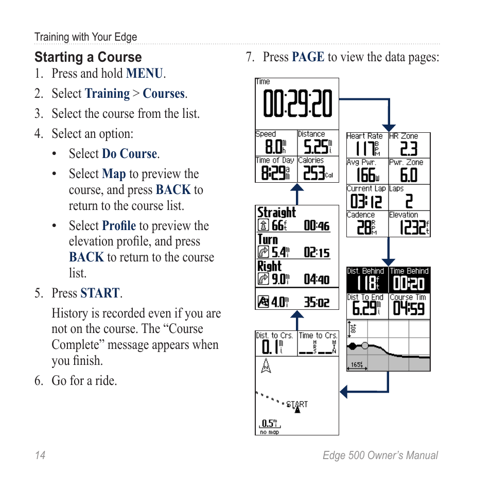 Garmin Edge 500 User Manual | Page 18 / 64