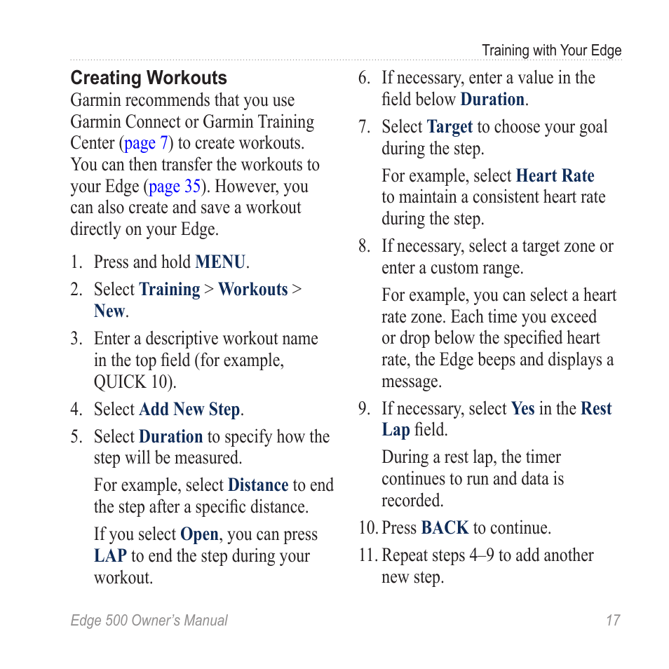 Garmin Edge 500 User Manual | Page 21 / 64