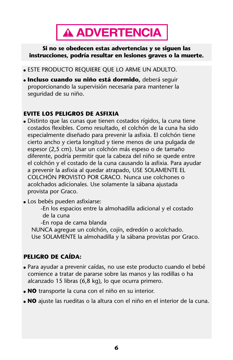 Graco ISPJ003AB User Manual | Page 6 / 48