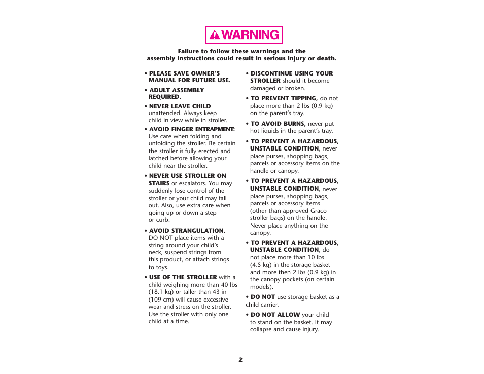 Graco ISPA199AA User Manual | Page 2 / 136