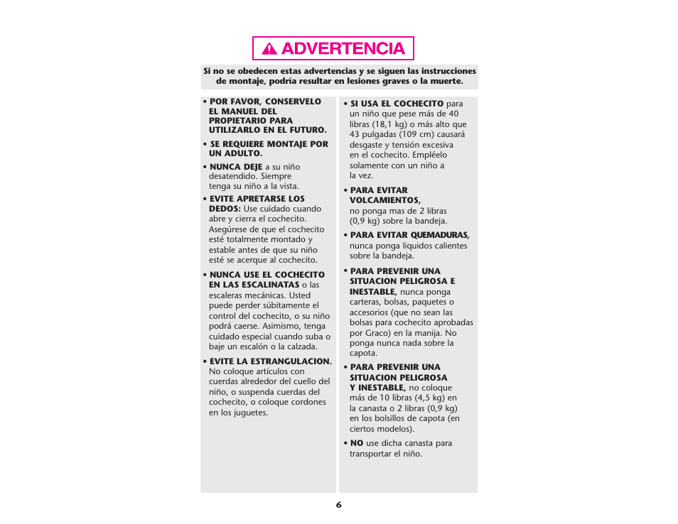 Graco ISPA199AA User Manual | Page 6 / 136