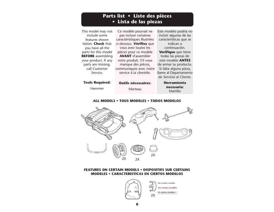 Graco ISPA199AA User Manual | Page 8 / 136