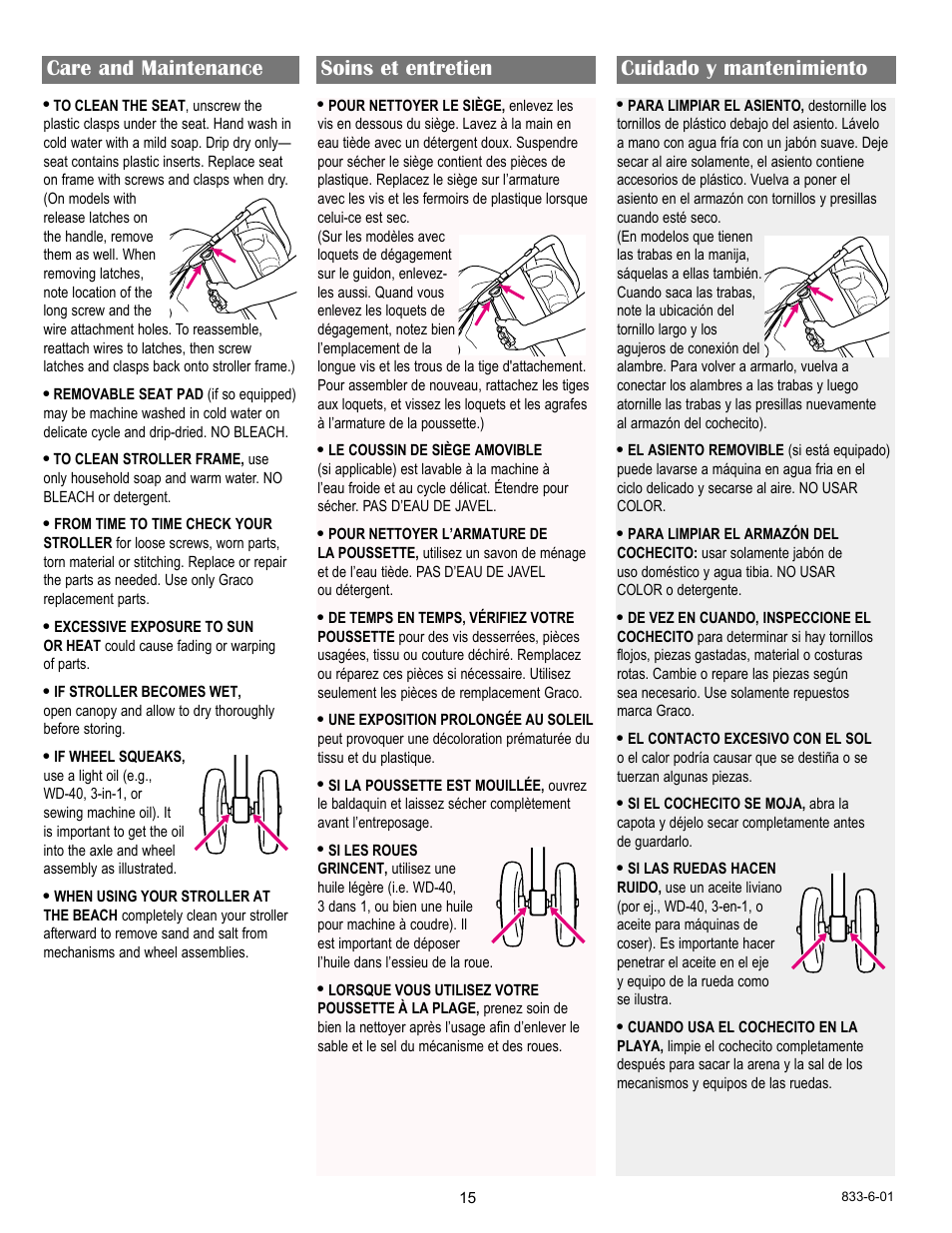 Graco 7427 User Manual | Page 15 / 122