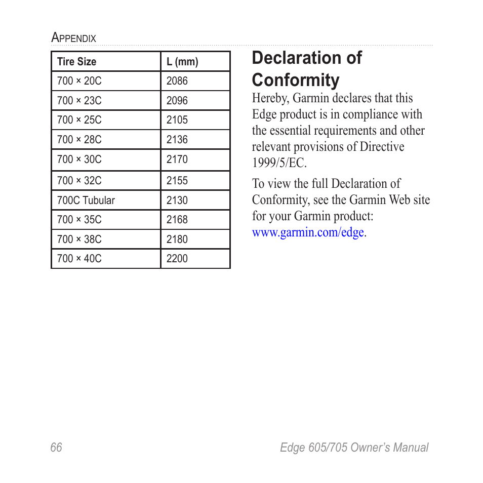 Declaration of conformity | Graco EDGE 705 User Manual | Page 72 / 80