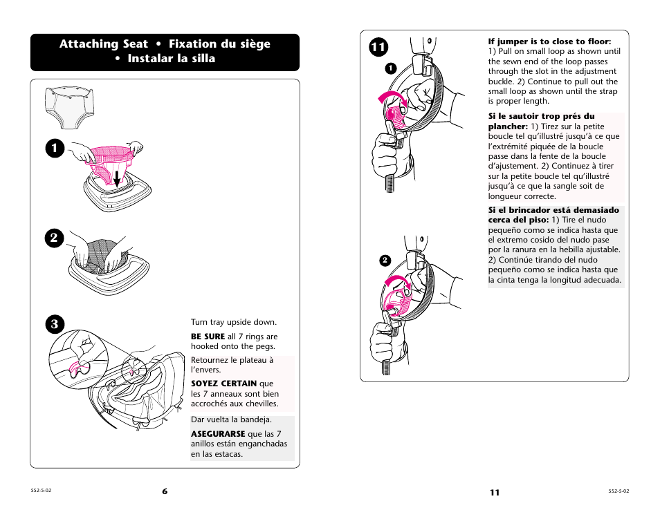 Graco Jumpster 16552-5-02 User Manual | Page 6 / 16