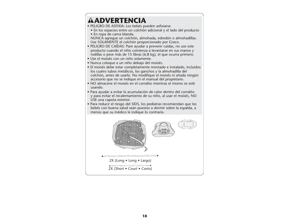 Advertencia | Graco ISPP066AA User Manual | Page 18 / 46