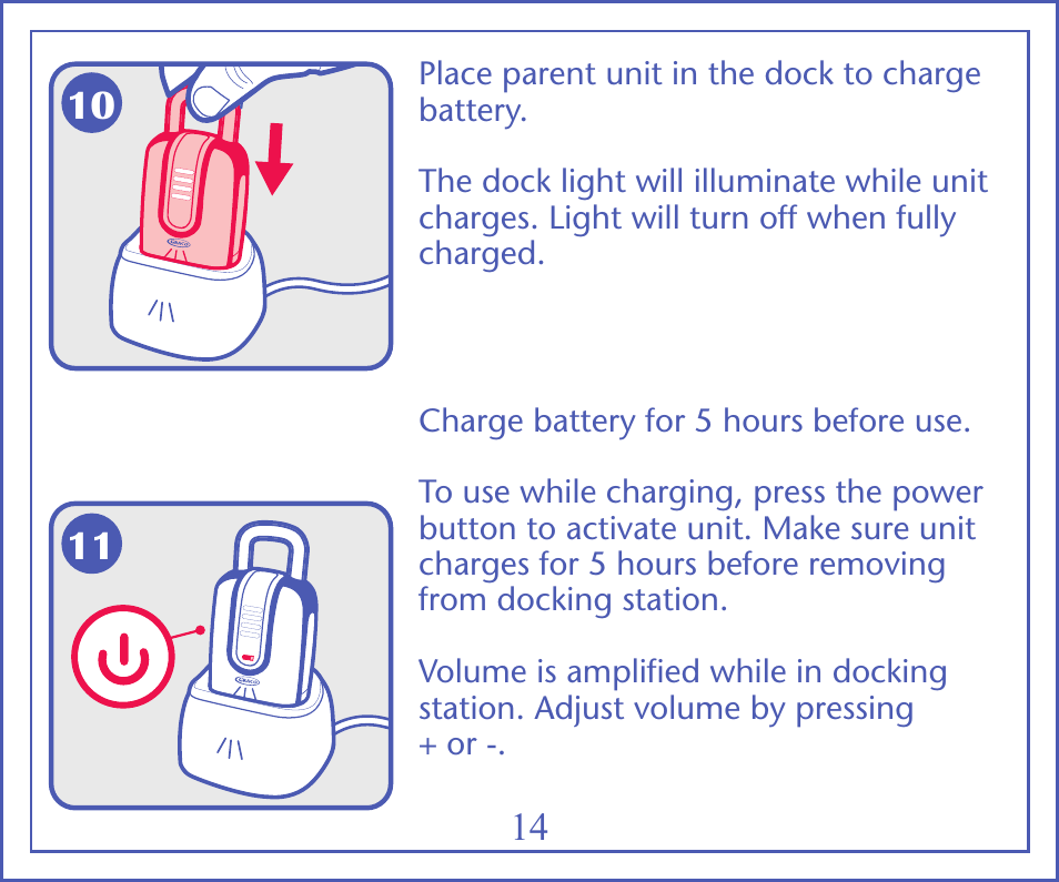 Vibe | Graco IMONITOR 2M13 User Manual | Page 17 / 67