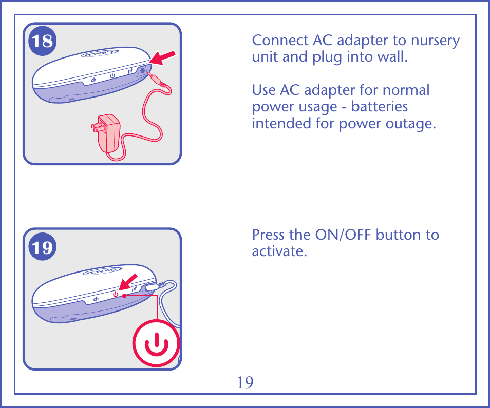 Vibe | Graco IMONITOR 2M13 User Manual | Page 22 / 67