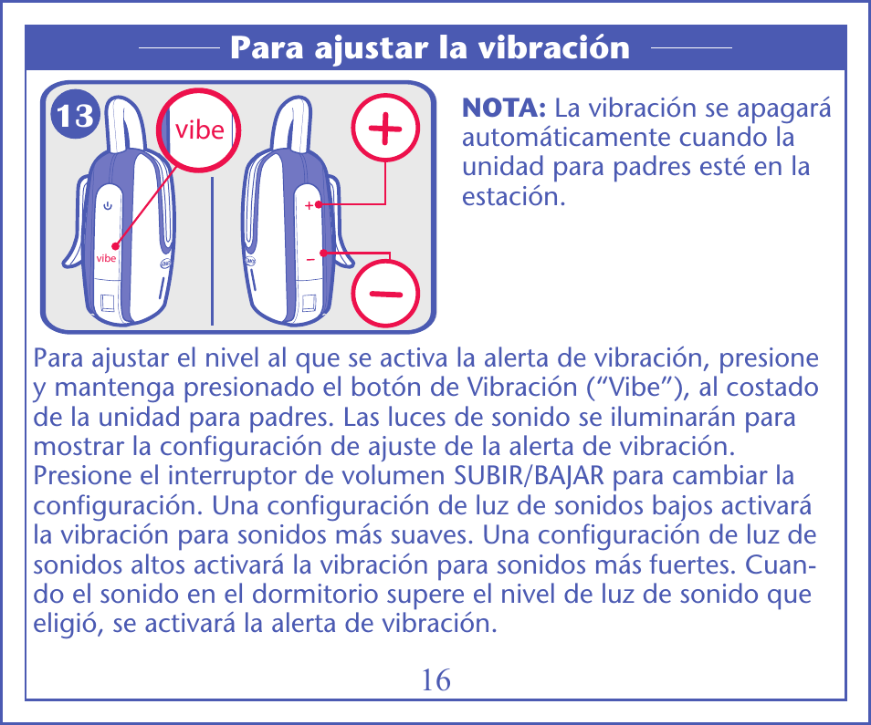 Para ajustar la vibración | Graco IMONITOR 2M13 User Manual | Page 51 / 67