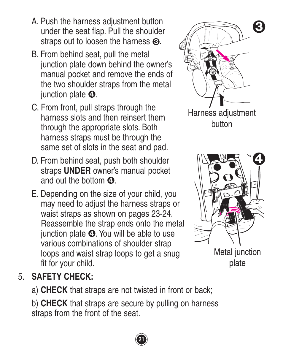 Graco SafeSeat Birkshire 8A12BKR User Manual | Page 21 / 88