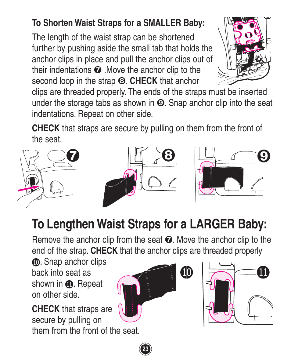 Graco SafeSeat Birkshire 8A12BKR User Manual | Page 23 / 88