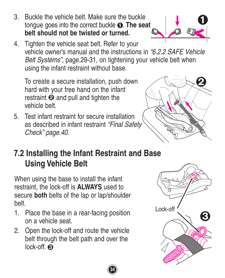 Graco SafeSeat Birkshire 8A12BKR User Manual | Page 34 / 88