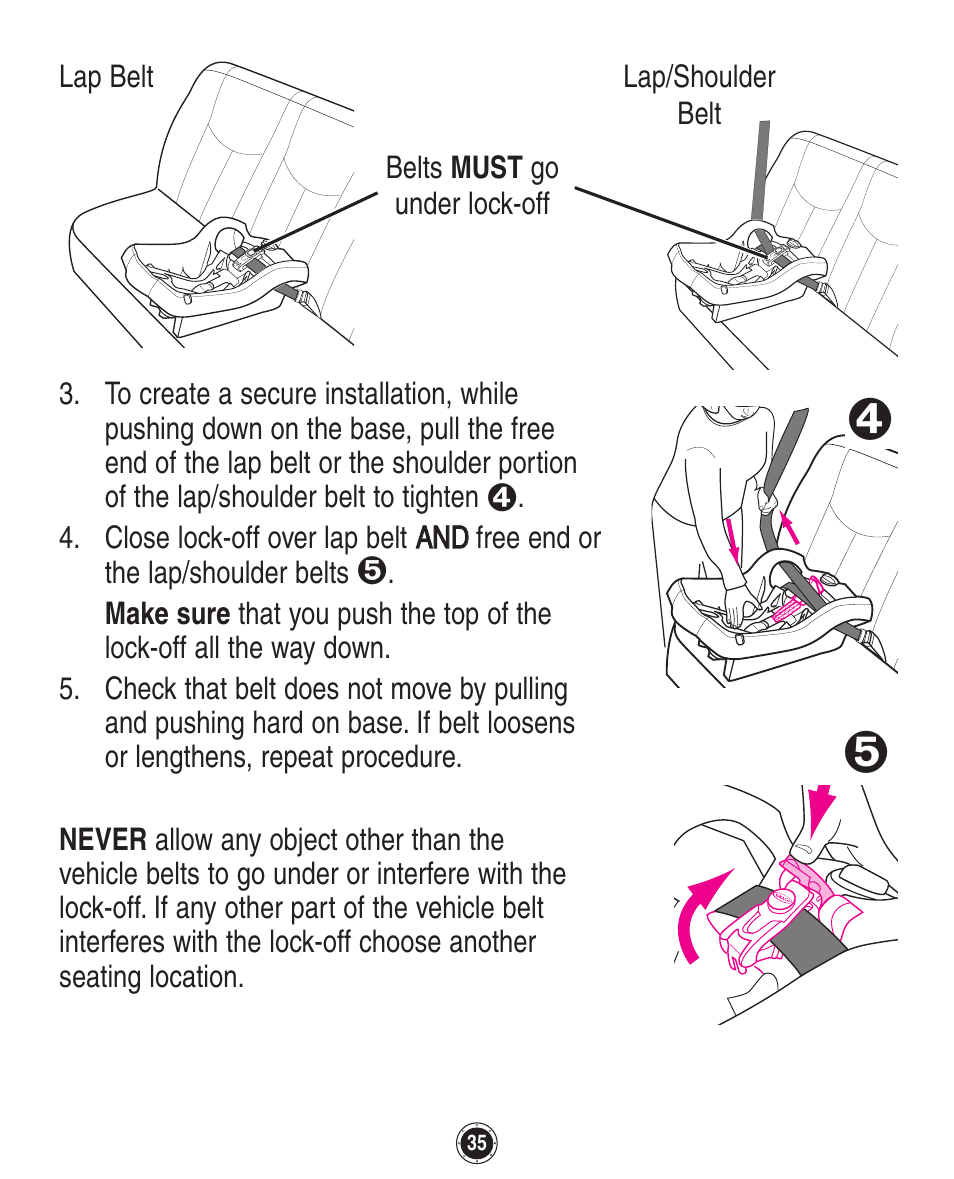 Graco SafeSeat Birkshire 8A12BKR User Manual | Page 35 / 88
